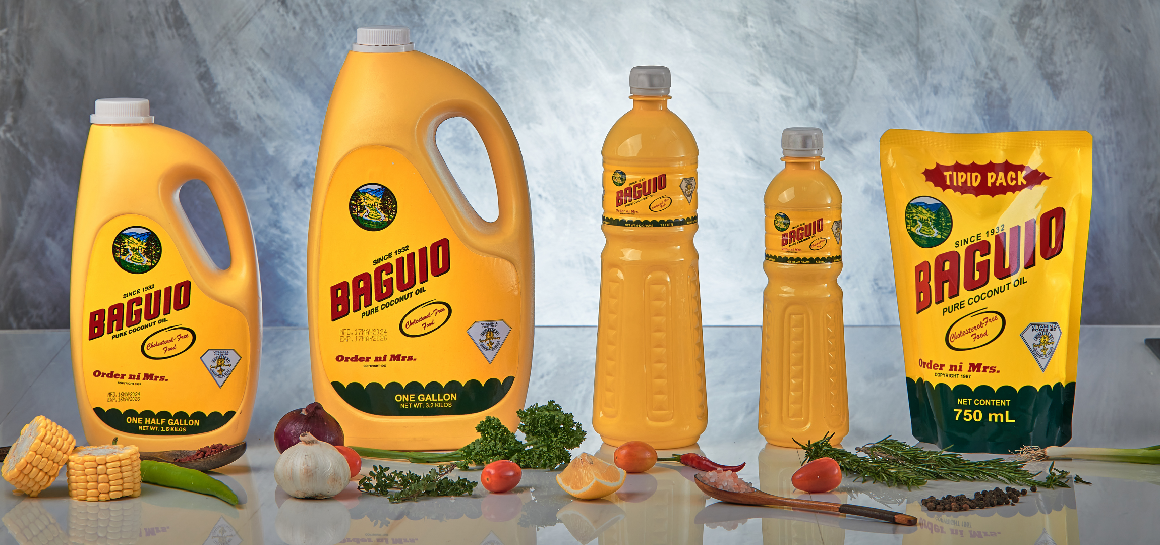 Baguio Coconut Oil product lineup