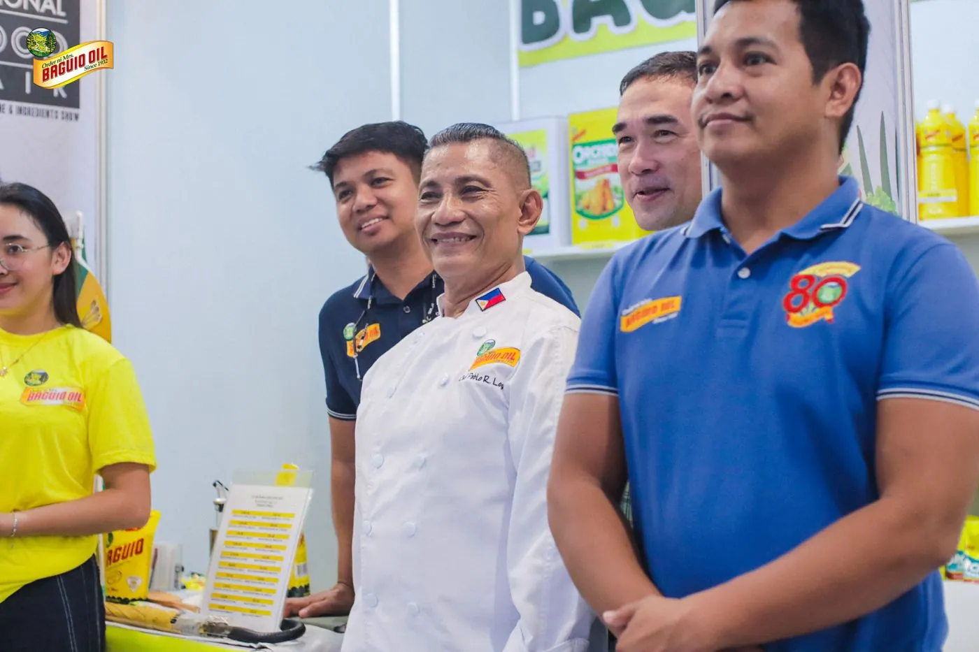 Chef Boy Logro with the Baguio Oil team at DTI 2024