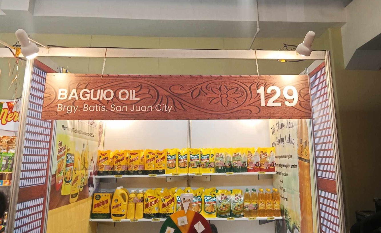 Baguio Oil team at DTI 2025 National Food Fair booth