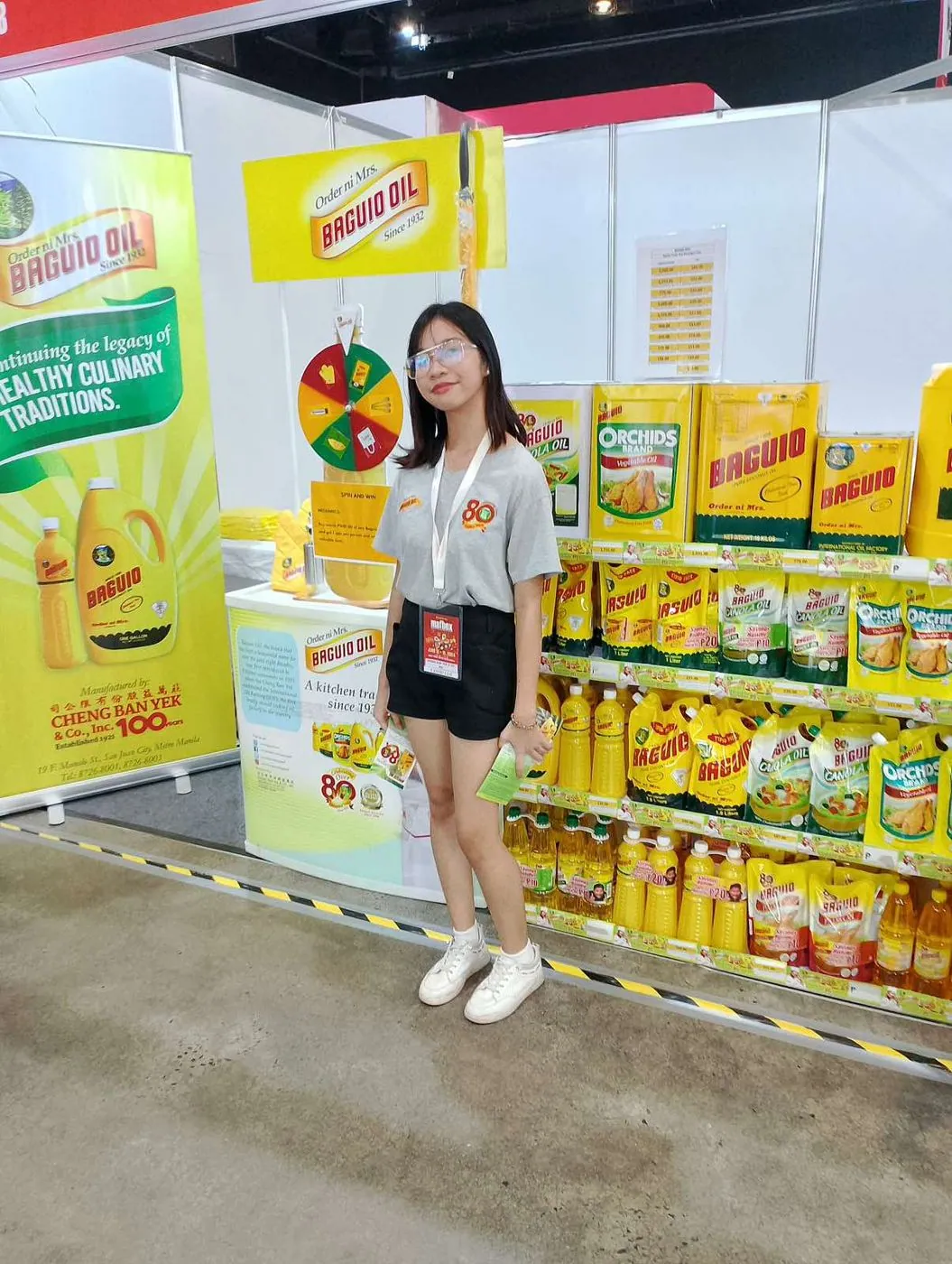 Baguio Oil booth staff at MAFBEX 2024