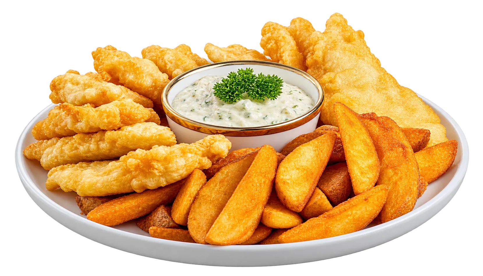 Fish & Chips with Tartar Sauce